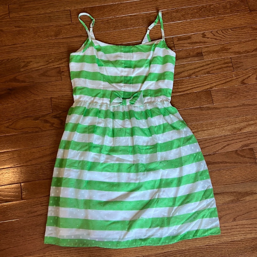 Lilly Pulitzer green striped dress